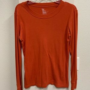 Orange long sleeve tshirt